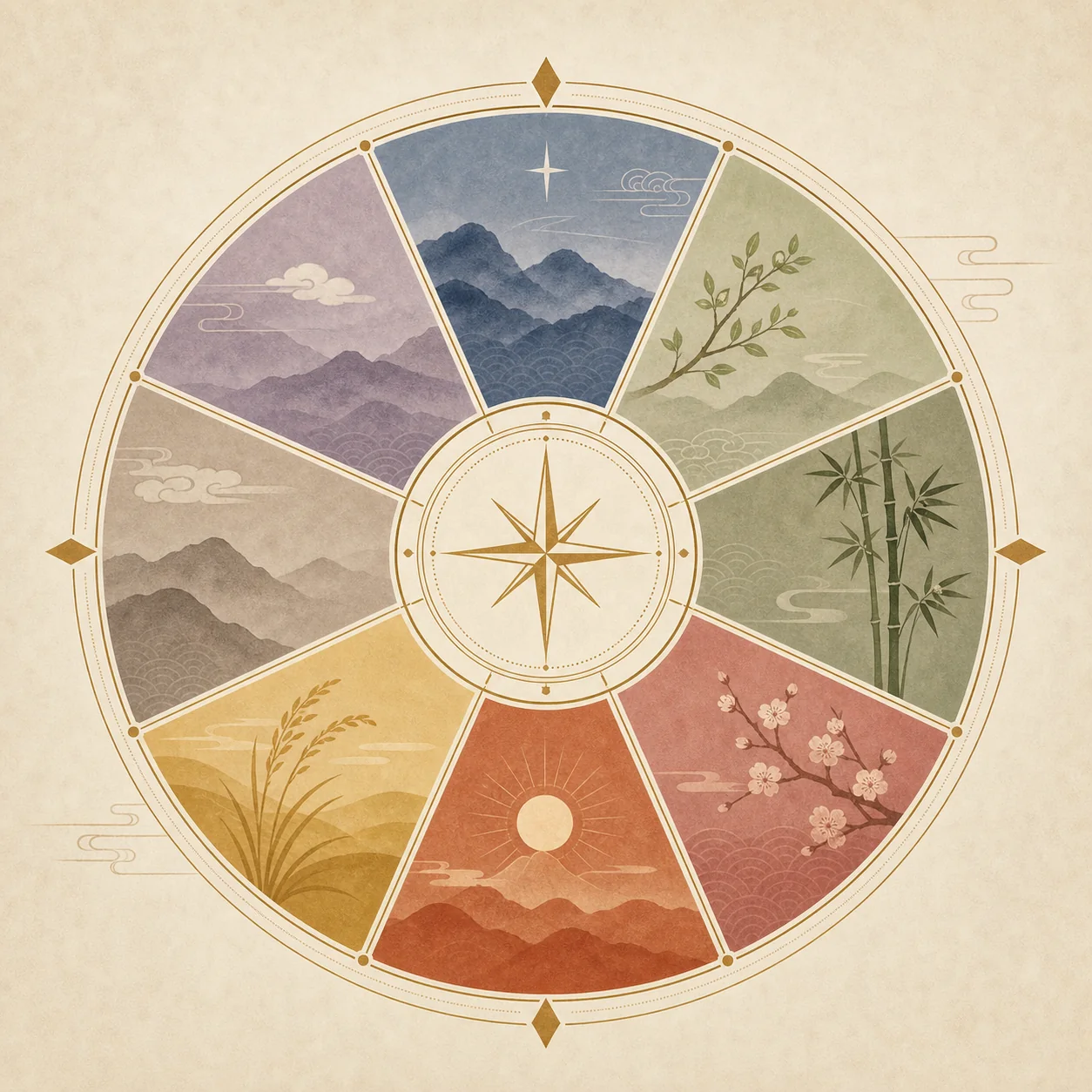 八方位図